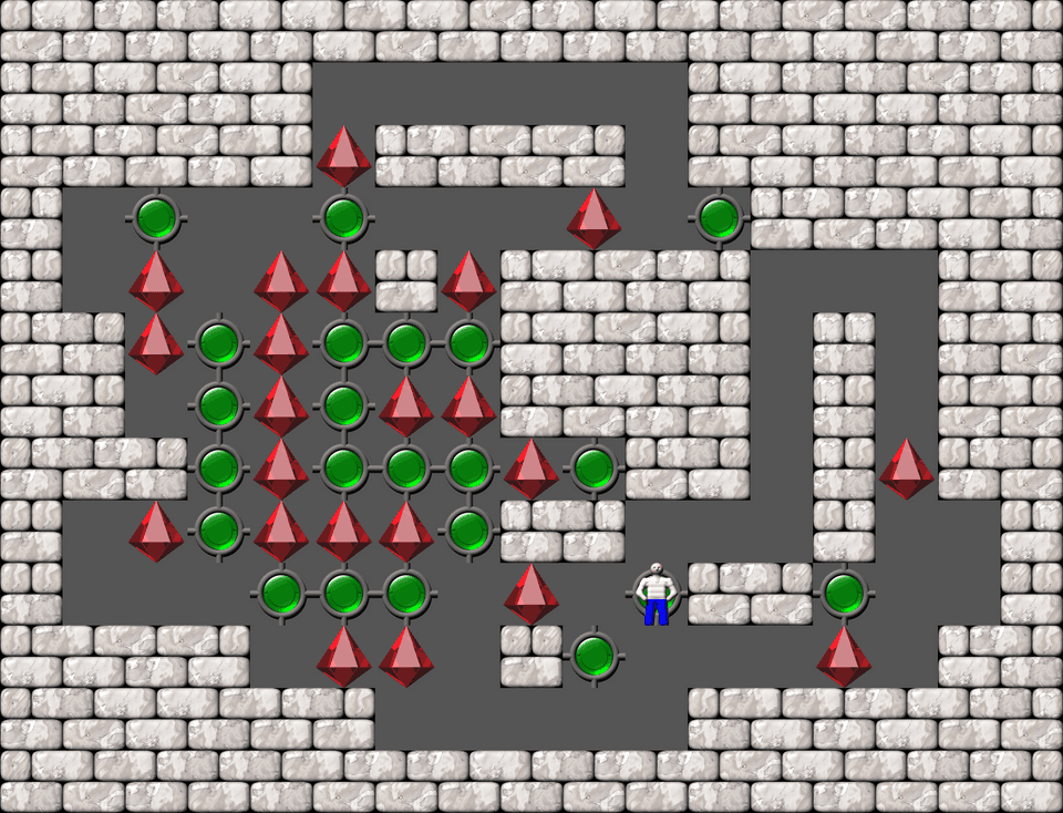 Сокобан More Bugs collections уровень 588
